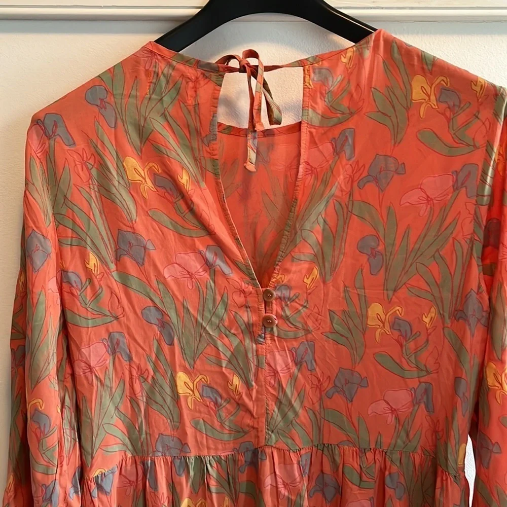 NWT Anthropologie Bobo Choses Floral Maxi Dress Size Medium